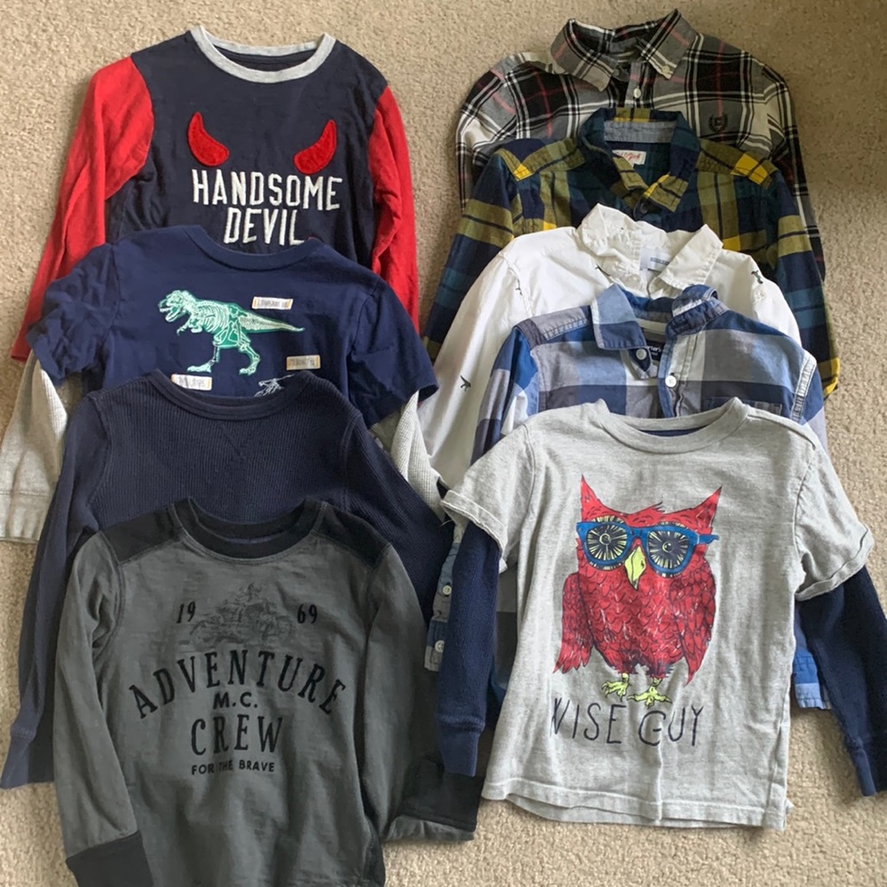 8 long-sleeved shirts- Gap - Picture 1 of 10